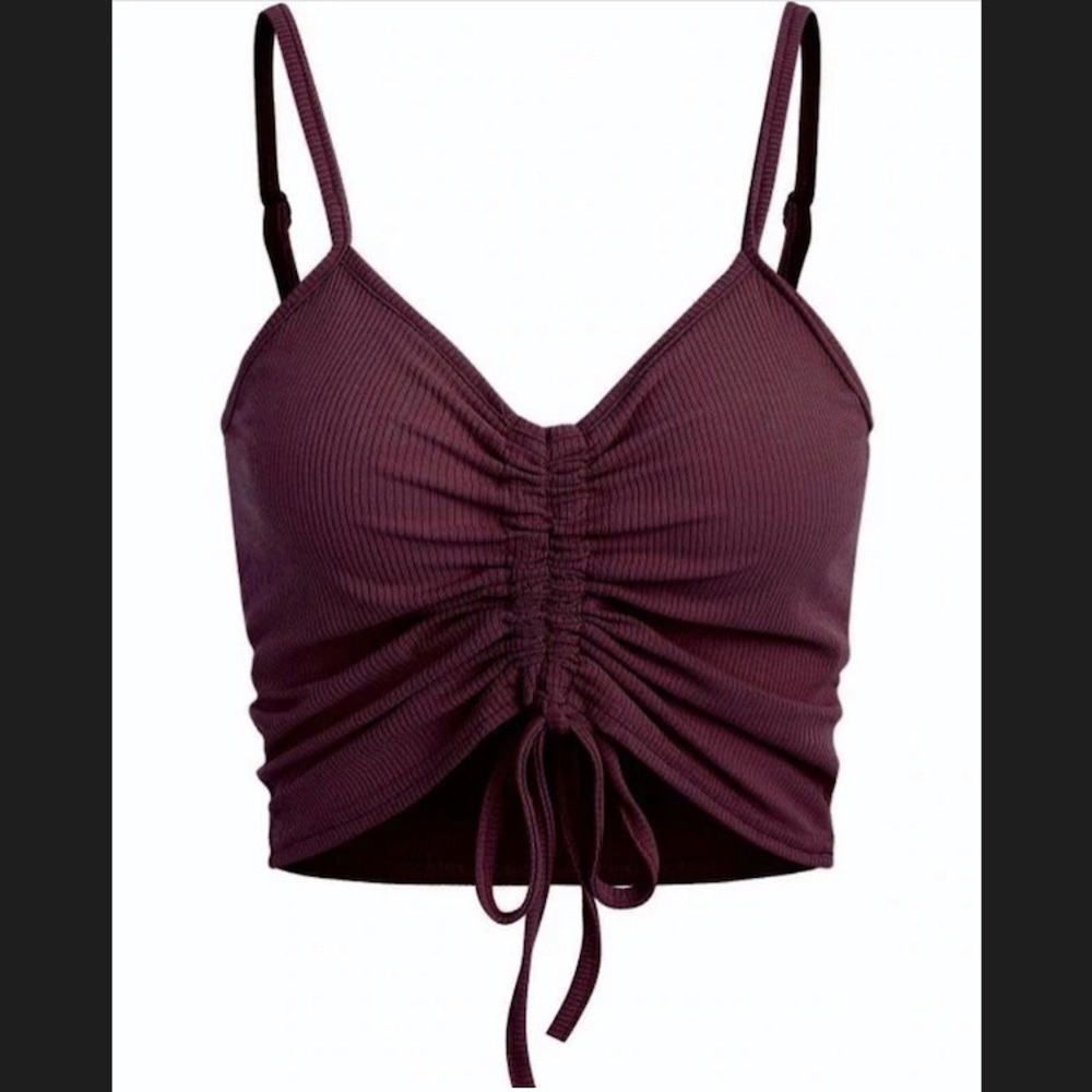 cinched front crop top
